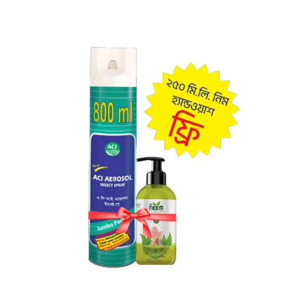 ACI Aerosol Insect Spray (Free Neem Original Handwash 250 ml) 800 ml