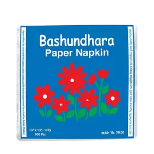 Bashundhara Paper Napkins 13" Unscented 100 pcs