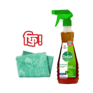 Dettol Antibacterial Surface Disinfectant Spray (Free Cleaning Wipes 1 pcs) 350 ml
