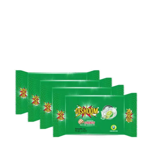 Dishoom Dishwashing Bar 75 gm (Combo Pack) 4 pcs