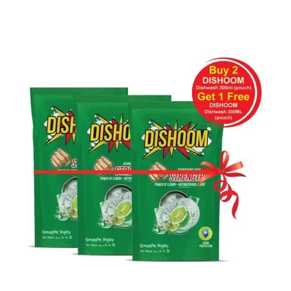 Dishoom Dishwashing Liquid (Buy 2 Get 1) 300 ml