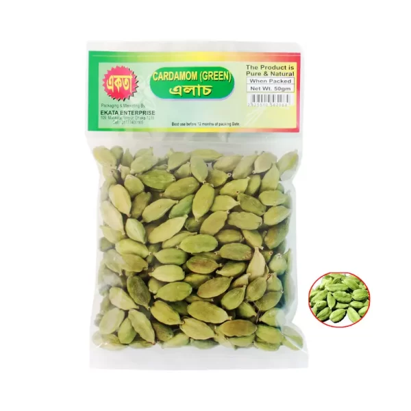Ekata Green Cardamom (Sobuj Elachi) 50 gm