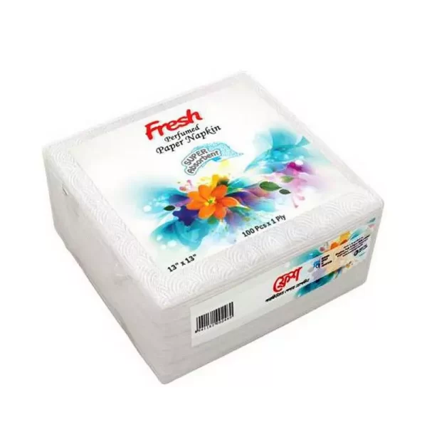 Fresh Paper Napkins 13" Perfumed (100X1 Ply) each