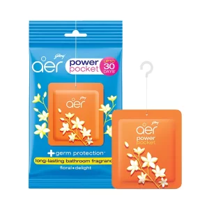 Godrej Aer Power Pocket Bathroom Fragrance Floral Delight 10 gm