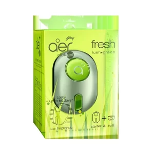 Godrej Aer Twist Dashboard Car Freshener Fresh Lush (Green) 10 gm