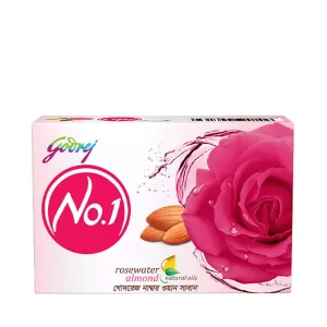 Godrej No 1 Rosewater Almond Soap 75 gm