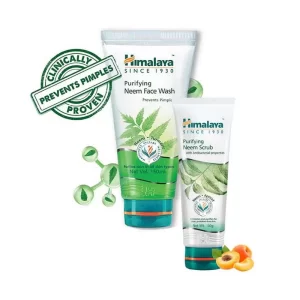 Himalaya Neem Face Wash 150 ml & Neem Scrub 50 ml Combo