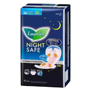 L9 Laurier Relax Night Wing Sanitary Napkin 16 pcs