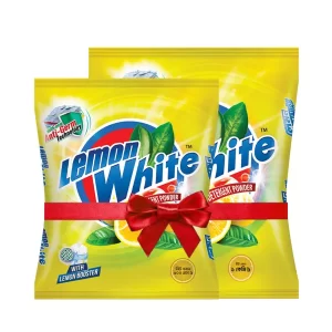 Lemon White Detergent Powder (Free Detergent 200 gm) 1 kg