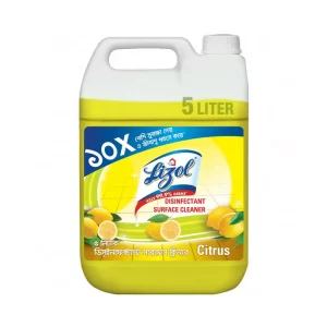Lizol Disinfectant Surface & Floor Cleaner Citrus 5 ltr