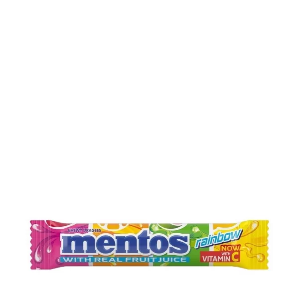 Mentos Rainbow Chewy Candy Roll Each