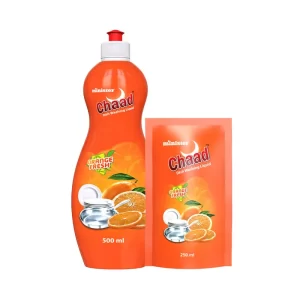 Minister Chaad Dish washing Liquid Orange Fresh (Free Refil Pack 250 ml) 500 ml
