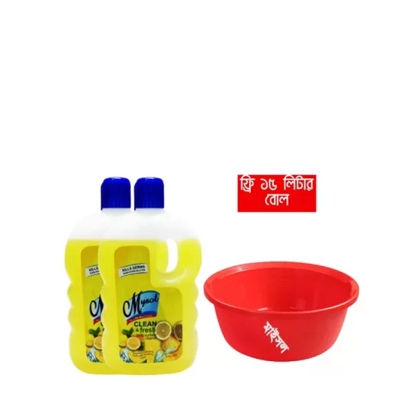 Mysol Surface Cleaner (Buy 2 Free 15 ltr Bowl) 1000 ml
