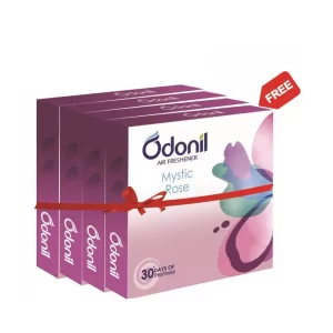 Odonil Air Freshener Block Mystic Rose (Buy 3 Get 1 Free) 50 gm