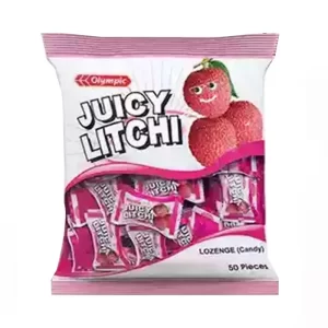 Olympic Juicy Litchi Lozenge (Candy) 50 pcs