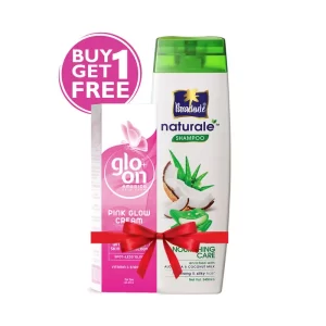 Parachute Naturale Shampoo Nourishing Care (Free Glo-On Pink Cream 50 gm) 340 ml