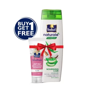 Parachute Naturale Shampoo Nourishing Care (Free Glow Face Wash 50 gm) 340 ml