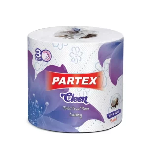 Partex Cleen Toilet Tissue Paper Luxury (3 Ply) each