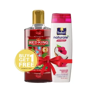 Red King Men's Cooling Oil (Free Damage Repair Shampoo 80 ml) 200 ml