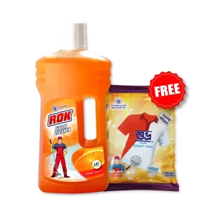 Rok Citrus Floor Cleaner (Free 500 mg Detergent) 1 ltr