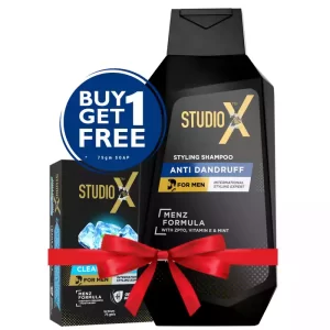 Studio X Anti Dandruff Shampoo for Men (Free Soap 75 gm ) 175 ml