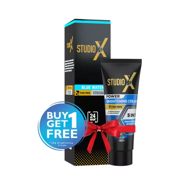 Studio X Blue Water Perfume Spray For Men (Free Men's Brightening Cream 30 gm) 120 ml
