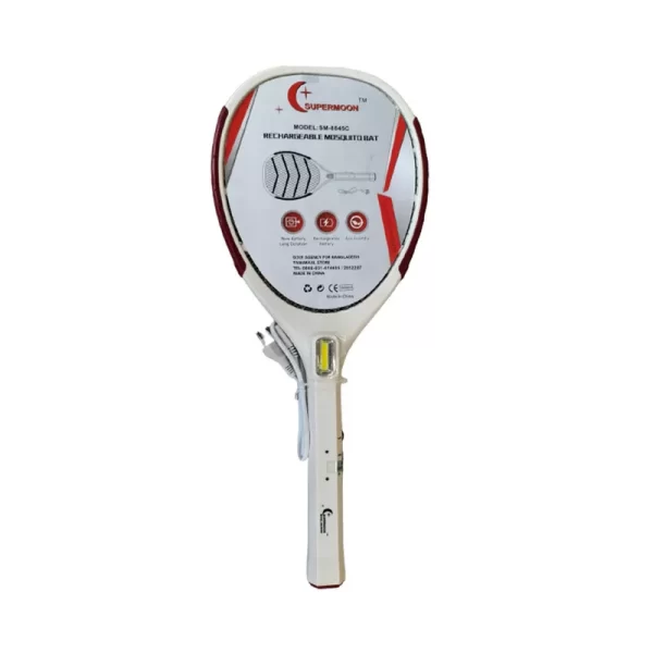 Super Moon Electronic Mosquito Swatter (Red & White) each