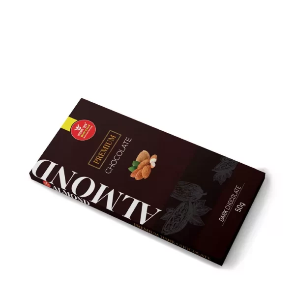 Well Food Almond Premium Dark Chocolate 50 gm