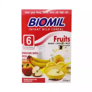 Biomil Infant Milk Cereal 3 Fruits (6 Months) 350 gm