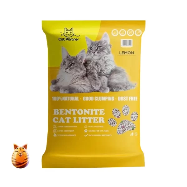 Cat Partner Bentonite Cat Litter (Lemon Flavour) 10 ltr