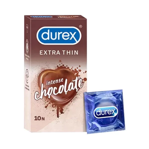 DC0 Durex Extra Thin Intense Chocolate Flavoured Condom 10 pcs