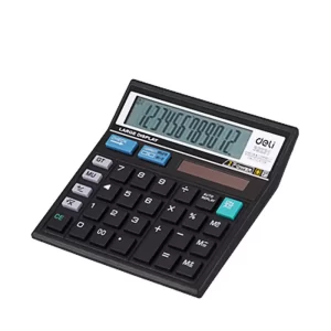 Deli Desktop Calculator 12 Digit (Black)each
