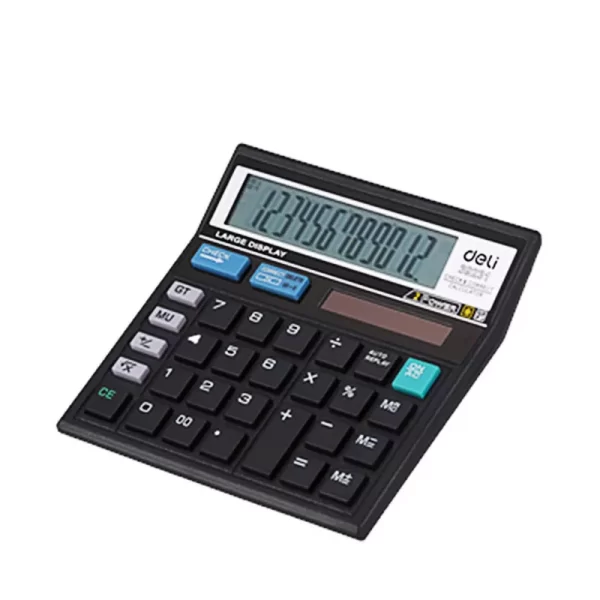 Deli Desktop Calculator 12 Digit (Black)each