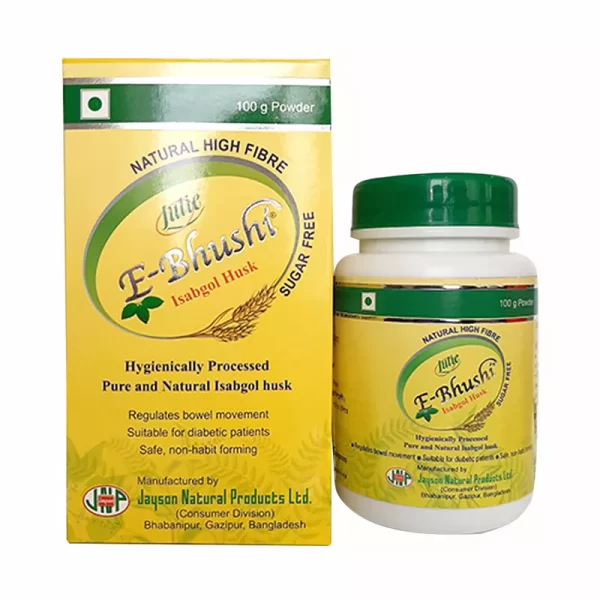 E-Bhushi Psyllium Husk (Isubgul Vushi) Jar 100 gm