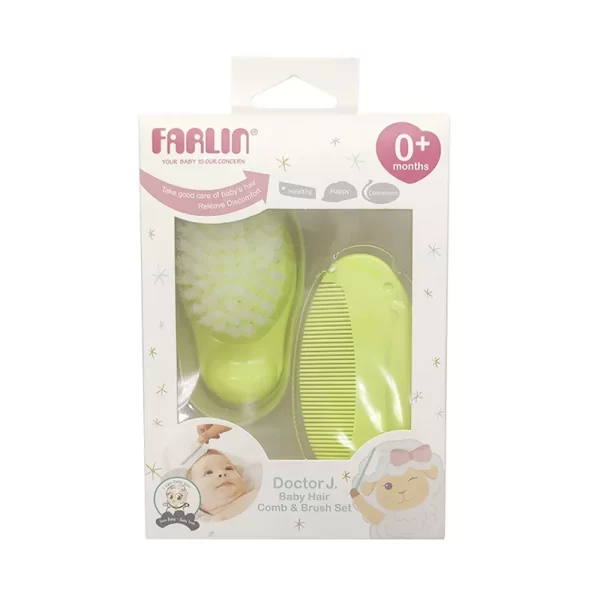 Farlin Baby Hair Comb & Brush Set each