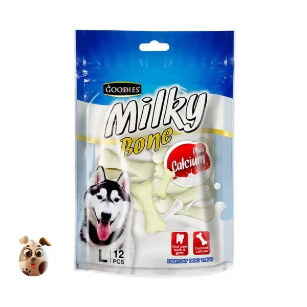 Goodies Dog Food Milky Bone Calcium Plus L 12 pcs