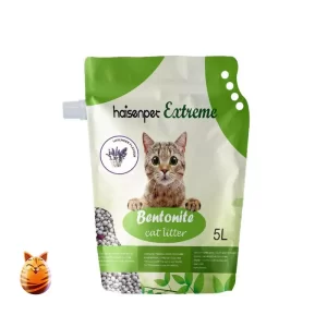 Haisenpet Extreme Bentonite Cat Litter Lavender Flavour 5 ltr