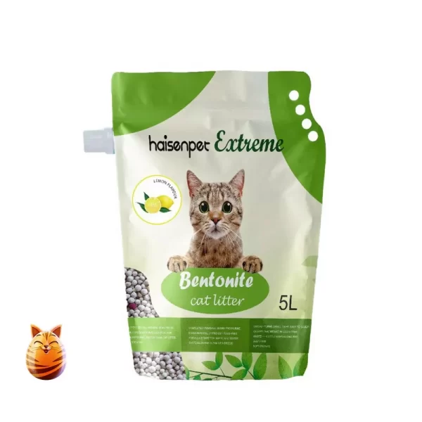Haisenpet Extreme Bentonite Cat Litter Lemon Flavour 5 ltr