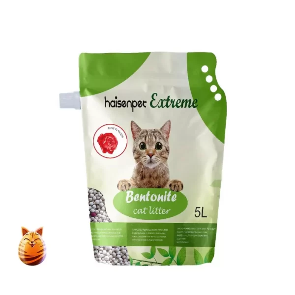 Haisenpet Extreme Bentonite Cat Litter Rose Flavour 5 ltr