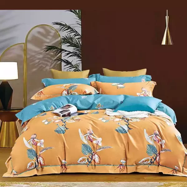 Printed Super King Size Bed Sheet with 2 Pillow Covers