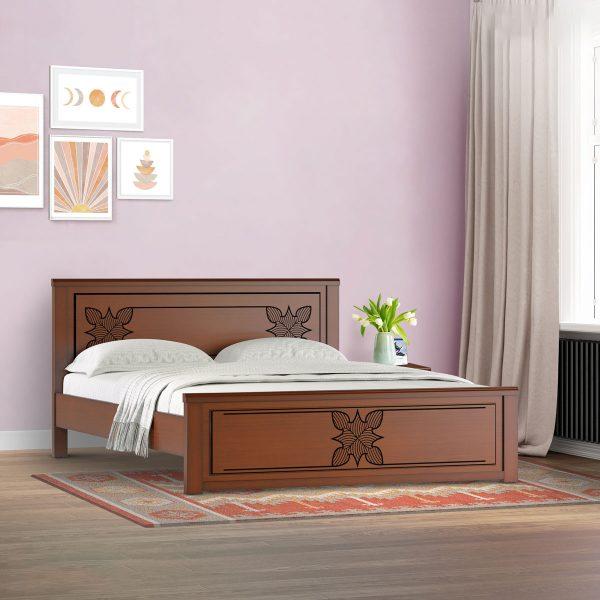 Wooden King bed