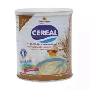 Mother's Smile Cereal Honey,Wheat & Milk Tin 400 gm