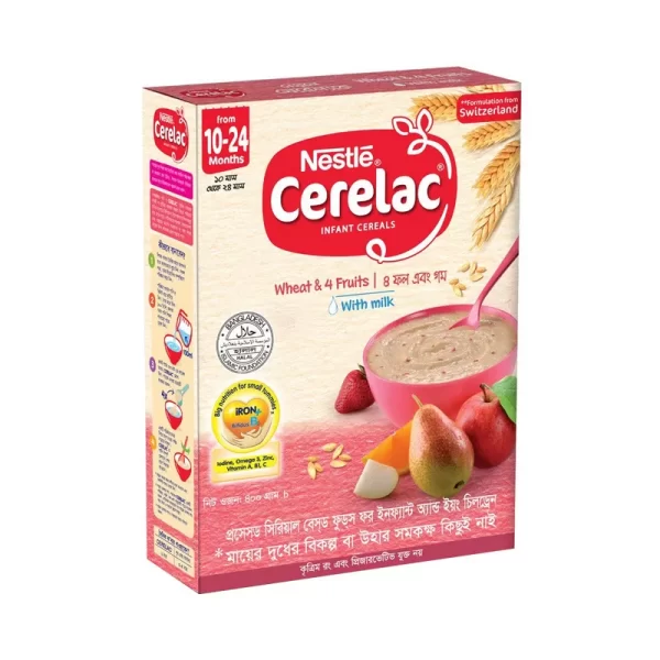 Nestlé Cerelac 3 Wheat & 4 Fruits (10 M +) 400 gm