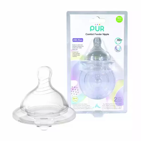 Pur Baby Comfort Feeder Silicon Nipple M 2 pcs