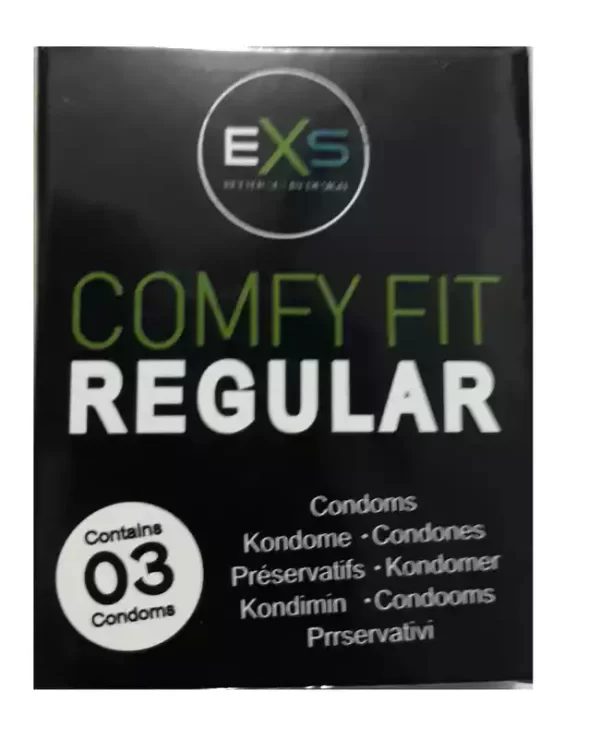 R1 Exs Regular Comfy Fit Condoms 3 pcs