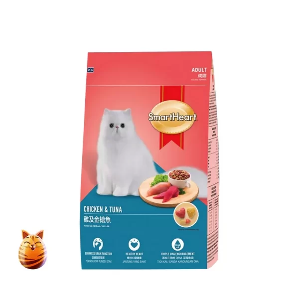 SmartHeart Adult Cat Food Chicken & Tuna 3 kg