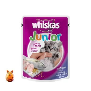 Whiskas Junior Cat Food Mackerel 80 gm