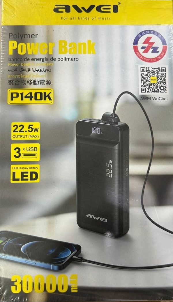 AWEI P140K POLYMER POWER BANK - Image 3
