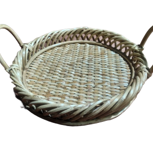 TRAY WITH ROUND HANDLE