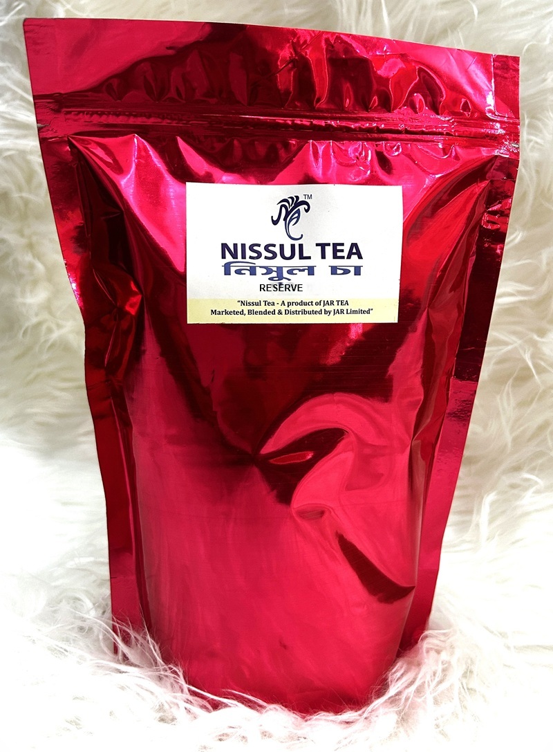 NISSUL Tea Reserve 500g metallic pink premium luxury black tea limited edition pack নিসুল টি রিজার্ভ ৫০০ গ্রাম মেটালিক পিংক প্রিমিয়াম লিমিটেড এডিশন চা